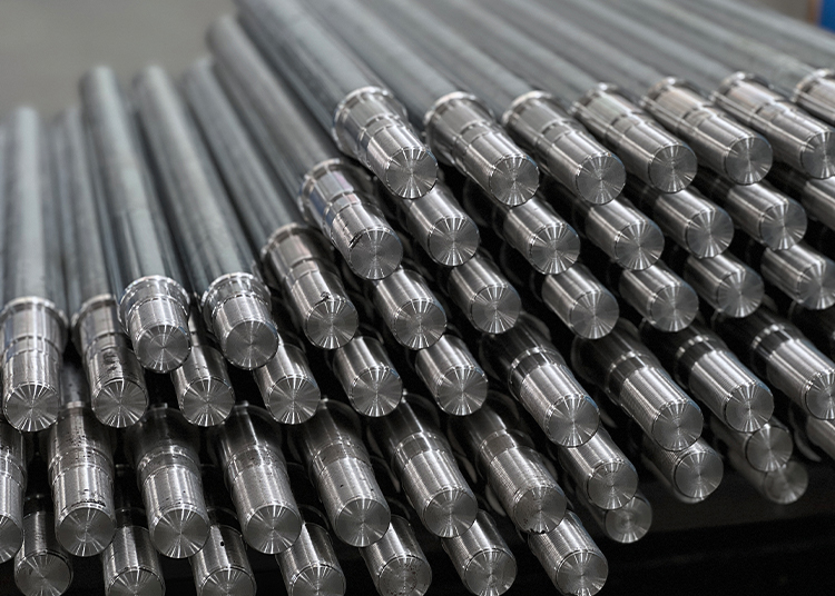 Hard chrome plated hydraulic shafts and piston rods